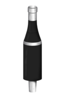 BLACK "WHITE WINE" BOTTLE TAP HANDLE