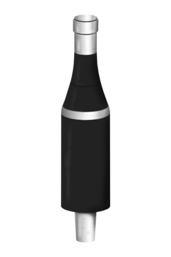BLACK "WHITE WINE" BOTTLE TAP HANDLE