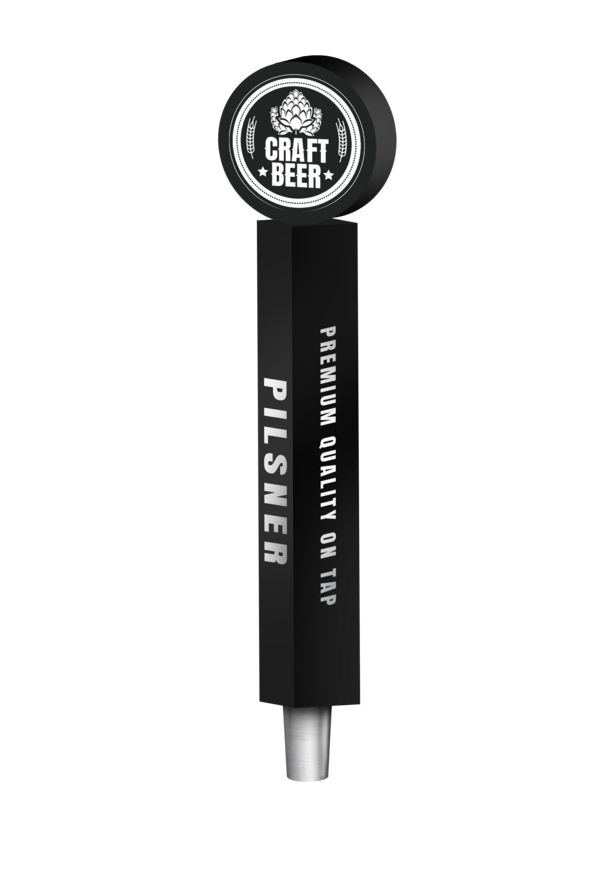 BR-4S 4CP BLK HOPHEAD (CHR) TAP HANDLE