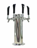 4 TAP BRUSHED SS 4" DIA. COLUMN TOWER AIR COOLED