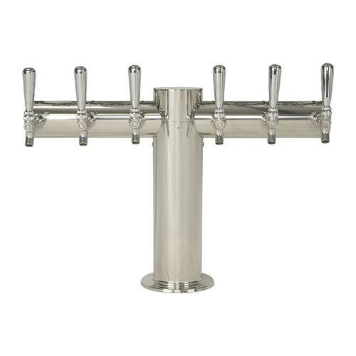 6 TAP POLISHED SS METRO-T TOWER AIR COOLED