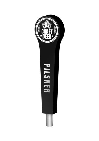 BR-2S 4CP BLACK TAPSTER (CHR) TAP HANDLE