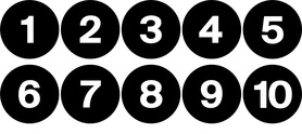 BRANDED 2" Dia. LINE NUMBERING TAG (10)