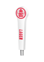 BR-2S 4CP WHITE TAPSTER (CHR) TAP HANDLE