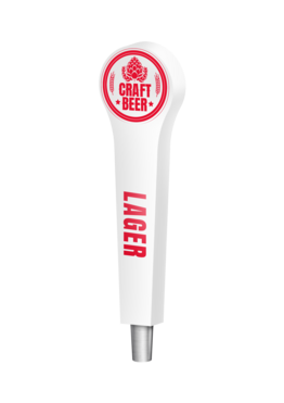 BR-2S 4CP WHITE TAPSTER (CHR) TAP HANDLE