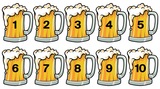 BRANDED BEER MUG LAMINATED LINE # TAG (10ea)