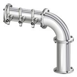 3 TAP(4"OC)POLISHED SS LINX R7 CH-MX CLD