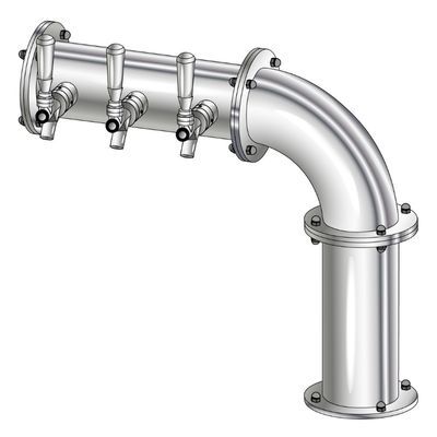 3 TAP(4"OC)POLISHED SS LINX R7 CH-MX CLD