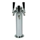 3 TAP POLISHED SS 3" DIA. COLUMN TOWER AIR COOLED