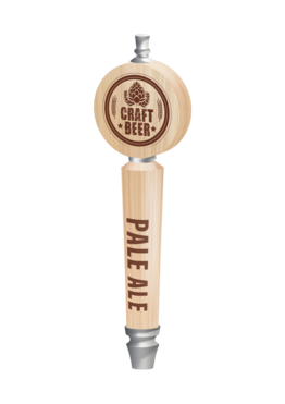 BR-4S 4CP NAT CC ROUND CONICAL (CHR) TAP HANDLE