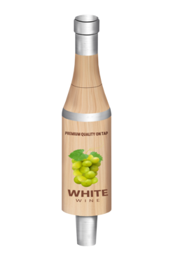 BR-2S 4CP NATURAL "WHITE WINE" BOTTLE TAP HANDLE