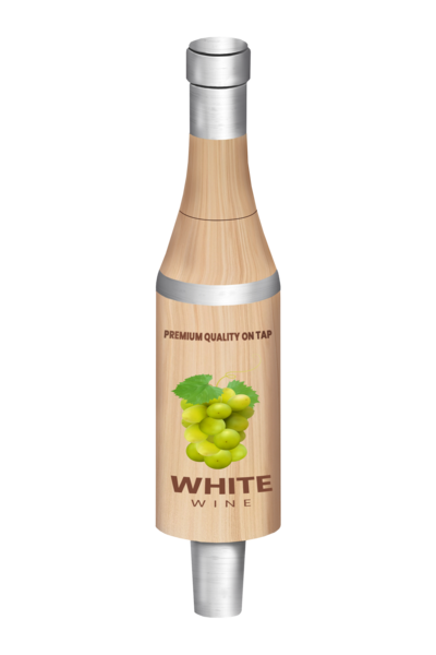 BR-2S 4CP NATURAL "WHITE WINE" BOTTLE TAP HANDLE