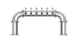 6 TAP(4"OC)POLISHED SS LIONS GATE AIR COOLED