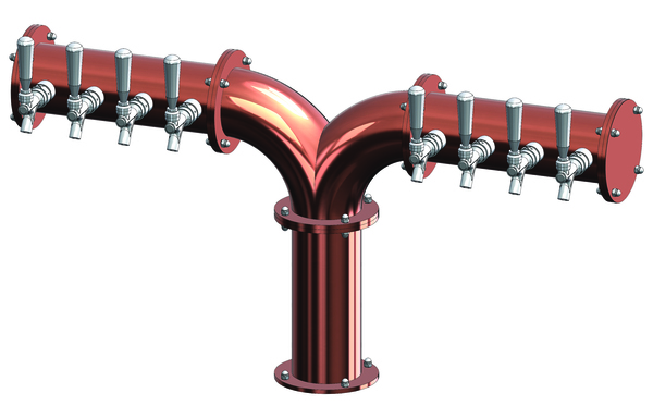 8 TAP(3"OC)CANDY COPPER ALBATROSS "Y" CH-MX CLD