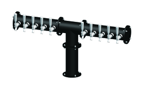 10 TAP(3"OC)MATTE BLACK CONDOR "T" CH-MX CLD