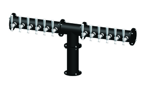 12 TAP(3"OC)MATTE BLACK CONDOR "T" CH-MX CLD