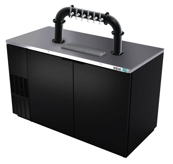 68"- 6 TAP MATTE BLACK LIONS GATE "U" CH-MX CLD KIT