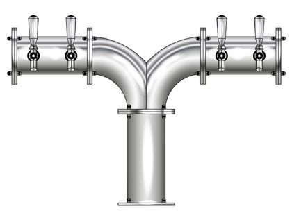 4 TAP(4"OC)POLISHED SS ALBATROSS CH-MX CLD