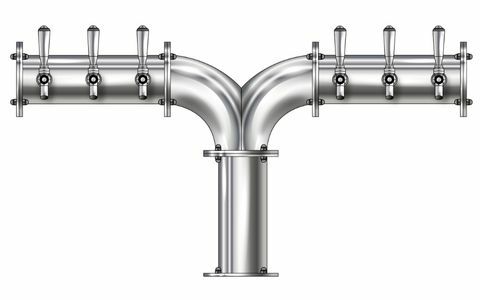 6 TAP(4"OC)POLISHED SS ALBATROSS CH-MX AIR