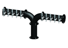 10 TAP(3"OC)MATTE BLACK ALBATROSS "Y" CH-MX CLD