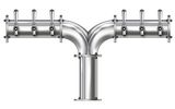 6 TAP(4"OC)POLISHED SS ALBATROSS CH-MX CLD