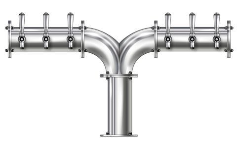 6 TAP(4"OC)POLISHED SS ALBATROSS CH-MX CLD
