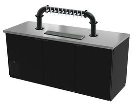 78"- 10 TAP MATTE BLACK LIONS GATE "U" CH-MX CLD KIT