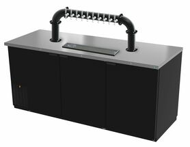 78"- 10 TAP MATTE BLACK LIONS GATE "U" CH-MX CLD SPRAY KIT