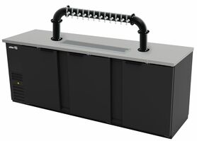 94"- 12 TAP MATTE BLACK LIONS GATE "U" CH-MX CLD KIT