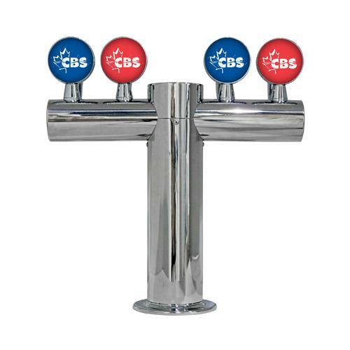 4 TAP BRUSHED SS LIT METRO-T TOWER GLYCOL COOLED