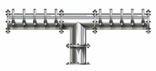 10T POLISHED SS 6" Dia. EAGLE "T" TOWER CLD