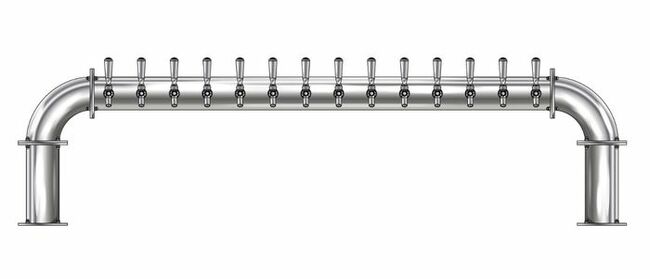 14 TAP(4"OC)POLISHED SS LIONS GATE GLYCOL COOLED