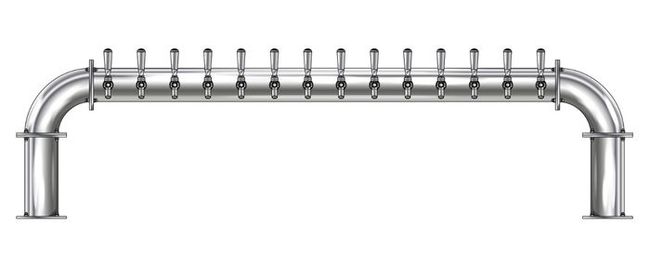 16 TAP(4"OC)POLISHED SS LIONS GATE GLYCOL COOLED
