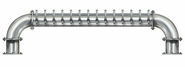 14 TAP BRUSHED SS 6" Dia. GOLDEN GATE "U" TOWER CLD