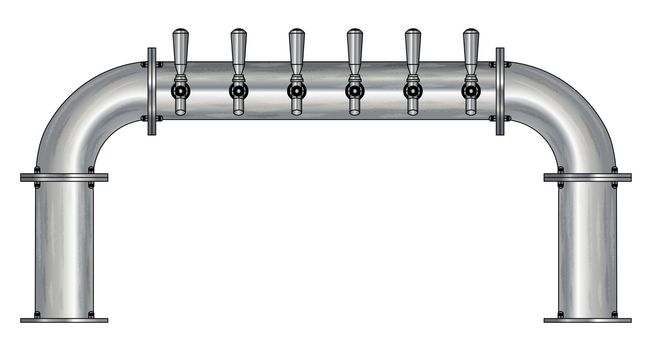 6 TAP(4"OC)BRUSHED SS LIONS GATE CH-MX CLD
