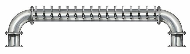 16 TAP BRUSHED SS 6" Dia. GOLDEN GATE "U" TOWER CLD