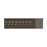 8 TAP BRUSHED SS 26" SPACE MIZER GLYCOL COOLED