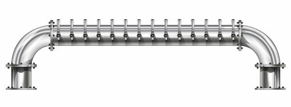 14 TAP POLISHED SS 6" Dia. GOLDEN GATE "U" TOWER CLD