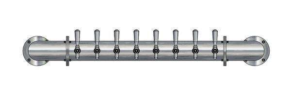 8 TAP(4"OC)BRUSHED SS LIONS GATE WM CH-MX CLD
