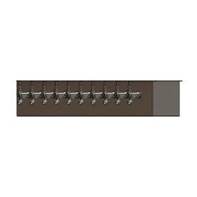 10 TAP BRUSHED SS 32" SPACE MIZER GLYCOL COOLED