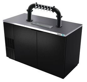 58"- 6 TAP MATTE BLACK LIONS GATE "U" CH-MX CLD SPRAY KIT
