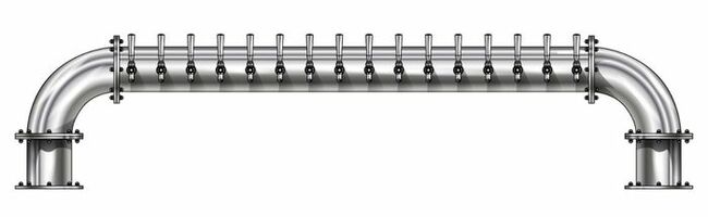 16 TAP POLISHED SS 6" Dia. GOLDEN GATE "U" TOWER CLD