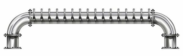 16 TAP POLISHED SS 6" Dia. GOLDEN GATE "U" TOWER CLD