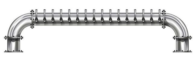16 TAP POLISHED SS 6" Dia. GOLDEN GATE "U" TOWER CLD