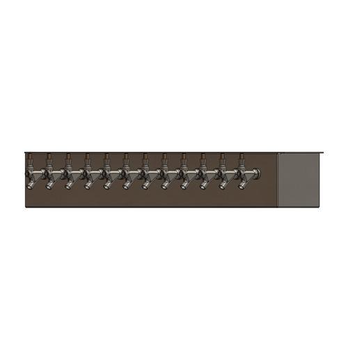 12 TAP BRUSHED SS 38" SPACE MIZER GLYCOL COOLED