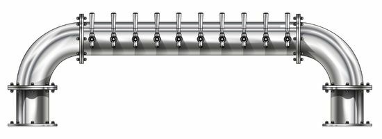 10 TAP POLISHED SS 6" Dia. GOLDEN GATE "U" TOWER CLD