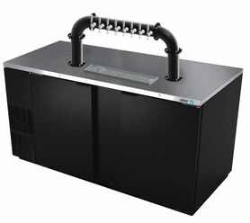 68"- 8 TAP MATTE BLACK LIONS GATE "U" CH-MX CLD SPRAY KIT