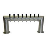 8 TAP BRUSHED SS PASS-THRU TOWER GLYCOL COOLED