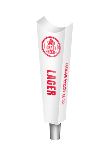 BR-2S 4CP WHT TORCH (CHR) TAP HANDLE