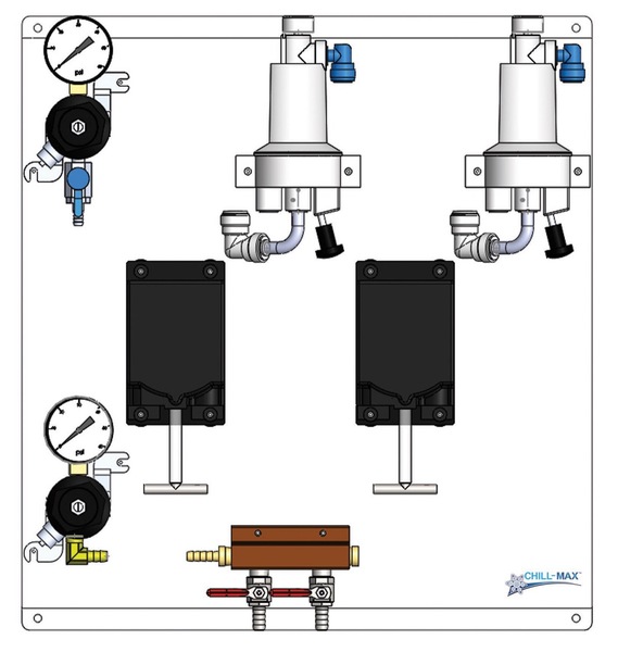 CHILL-MAX 2P TF REG/TF 304SS SMART FOB BEER PUMP[-RV-BKT]